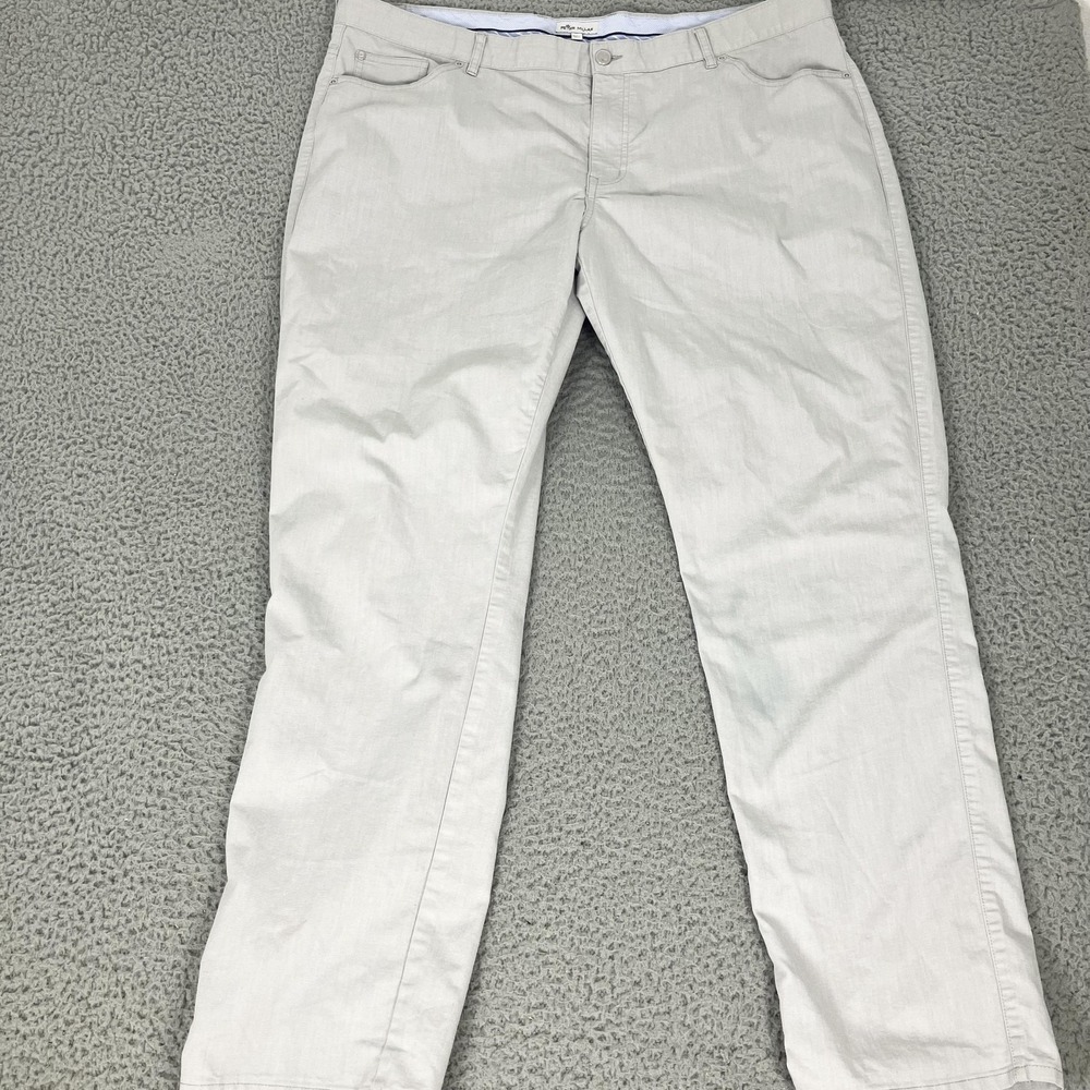 Peter Millar Pants Mens 44x34 Stretch Chino Casual 5 Pocket Soft Twill